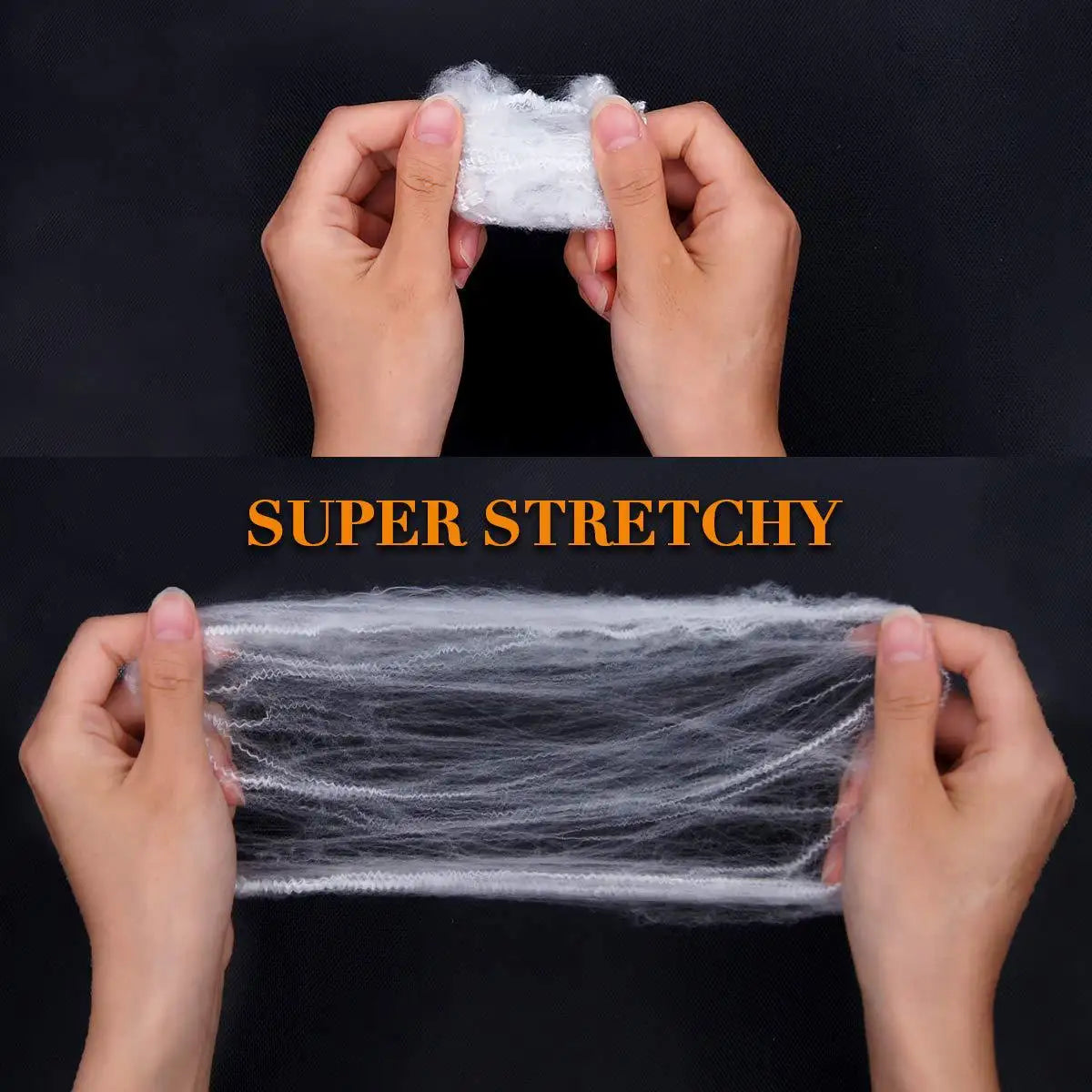Halloween Decorations Artificial Spider Web Stretchy Cobweb Scary Party Halloween Decoration for Bar Haunted House Scene Props